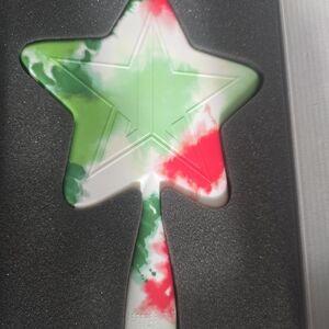 ⚠️⚠️⚠️ SOLD⚠️⚠️⚠️ Jeffree Star Cosmetics Red White And Green Tie Dye Mirror